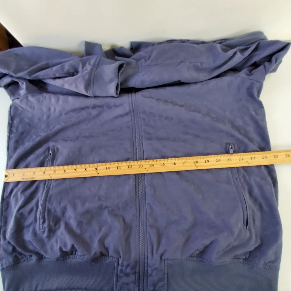 Athleta Plus‎ Size Brooklyn Textured Bomber Jacket 1X Front Zip Stretch Pockets